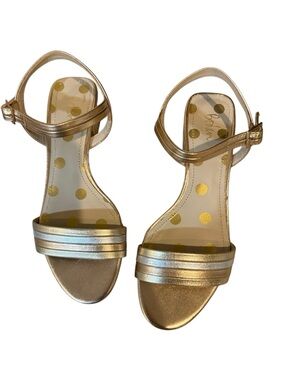 Boden Freya Metallic Leather Ankle Strap Sandals Size EU 38 US Size 7